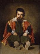 Diego Velazquez A Dwarf Sitting on the Floor (Don Sebastian de Morra) (df01) oil painting